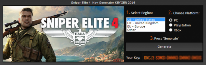 Sniper Elite 3 License Key Generator
